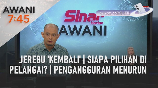 AWANI 7:45 [07/10/2023] - Jerebu 'kembali' | Siapa pilihan di Pelangai? | Pengangguran menurun