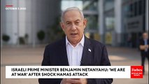 BREAKING NEWS: Israeli PM Benjamin Netanyahu Says 'We Are At War' After Surprise Hamas Attacks