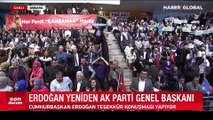 Erdoğan, 1399 oyun tamamını alarak yeniden AK Parti Genel Başkanı seçildi