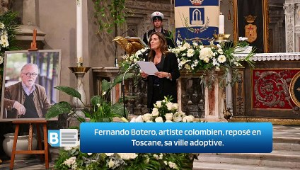 Fernando Botero, artiste colombien, reposé en Toscane, sa ville adoptive.