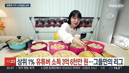 상위 1% 유튜버 소득 3억 6천만원…그들만의 리그