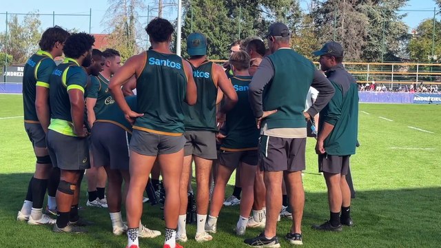 Les supporters sont venus encourager les Wallabies une dernière fois