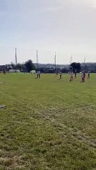 Magnifique coup de pied arrété ....