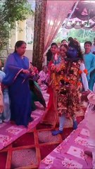 शिव-पार्वती विवाह में नाचे बाराती, महिलाओं ने की पांव पुजाई