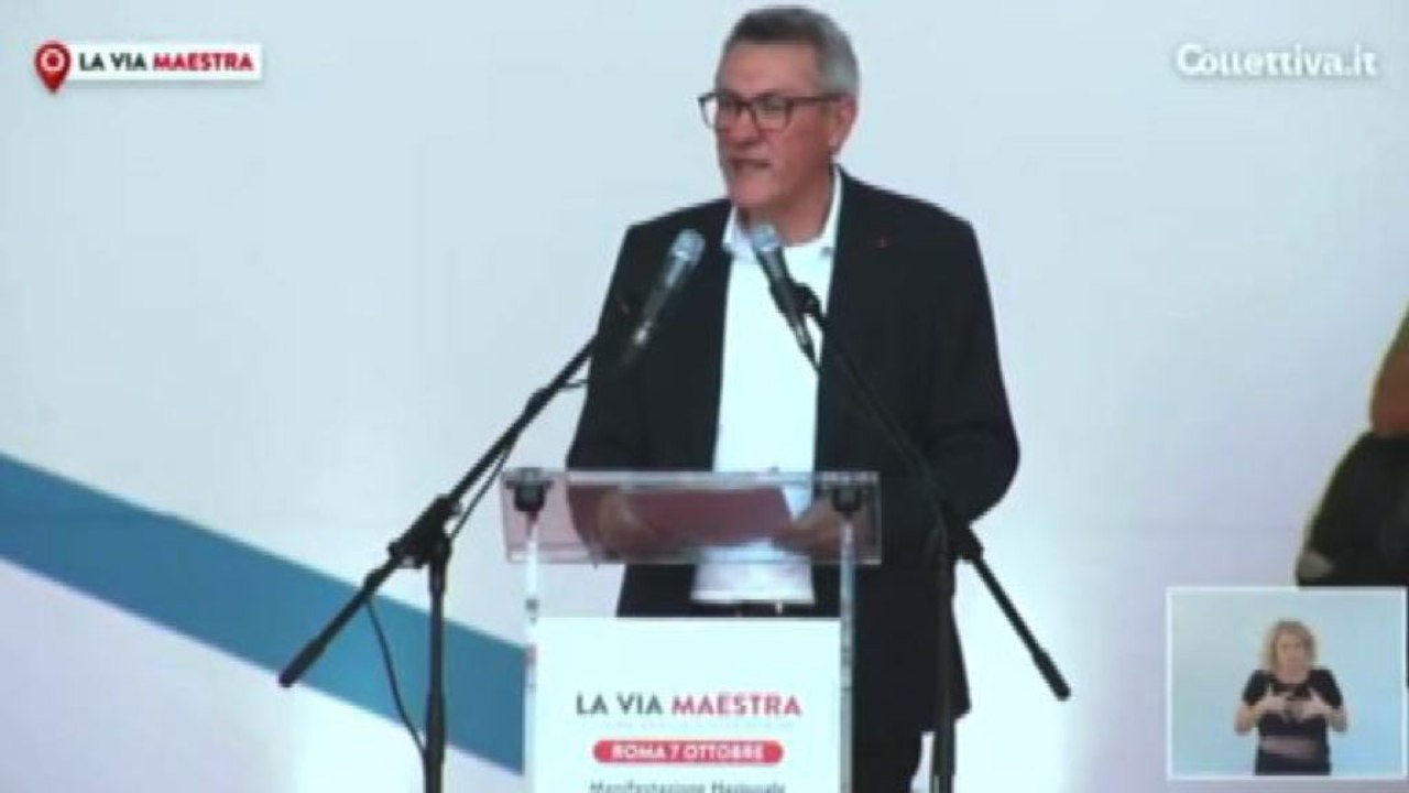 Cgil, Landini: una piazza enorme, noi vogliamo unire il Paese