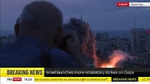 Filistin Kulesi canlı yayın sırasında vuruldu