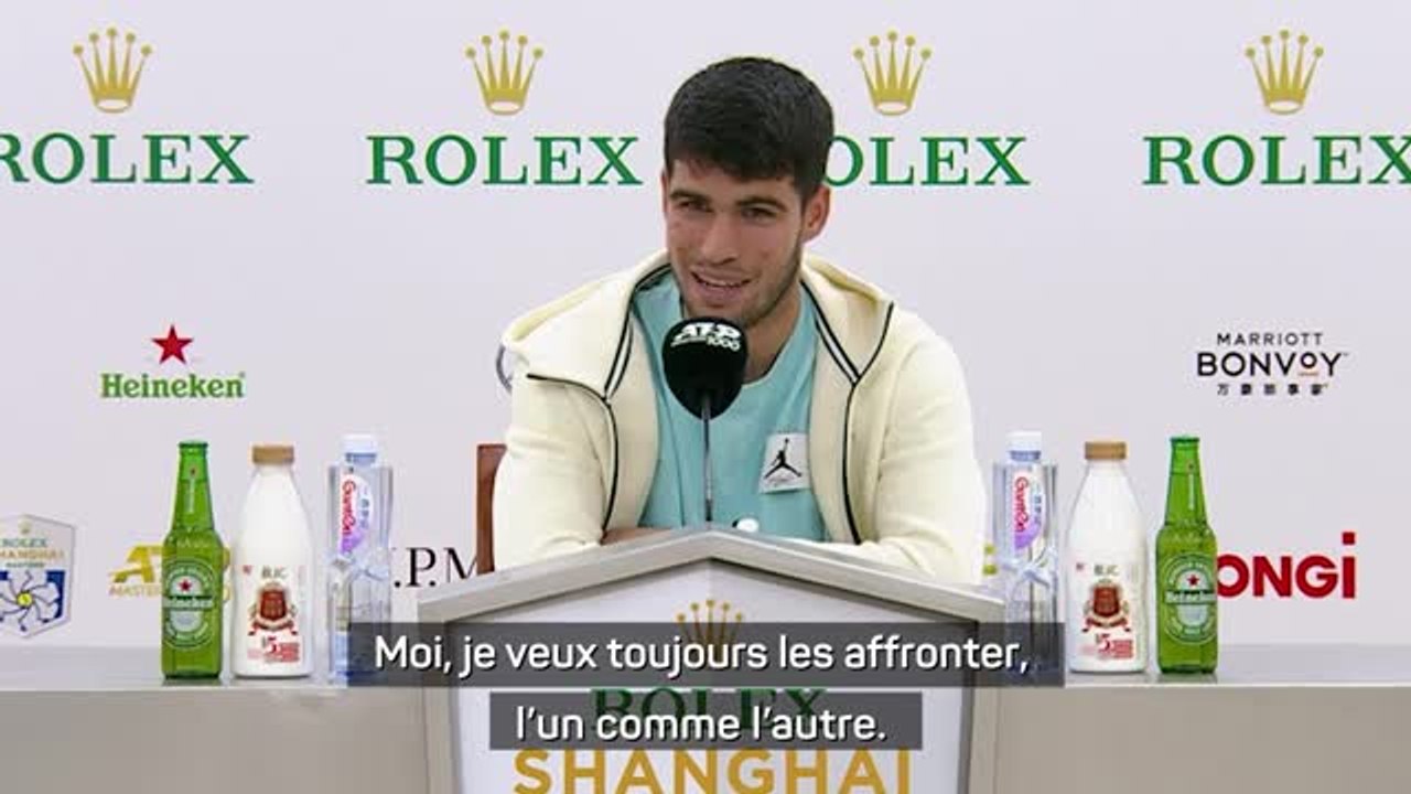Shanghai - Alcaraz : "J'adore affronter Medvedev et Sinner"