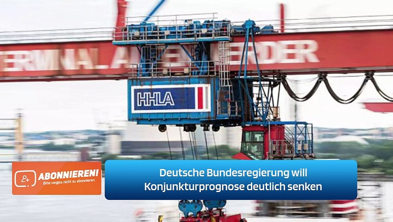 Deutsche Bundesregierung will Konjunkturprognose deutlich senken