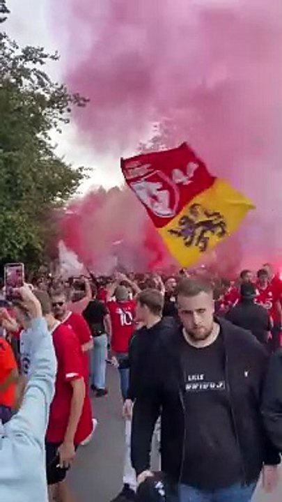 Les supporters du LOSC à la veille du derby contre Lens