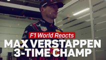 'To call Max special is an understatement' – F1 world reacts to Verstappen’s title win