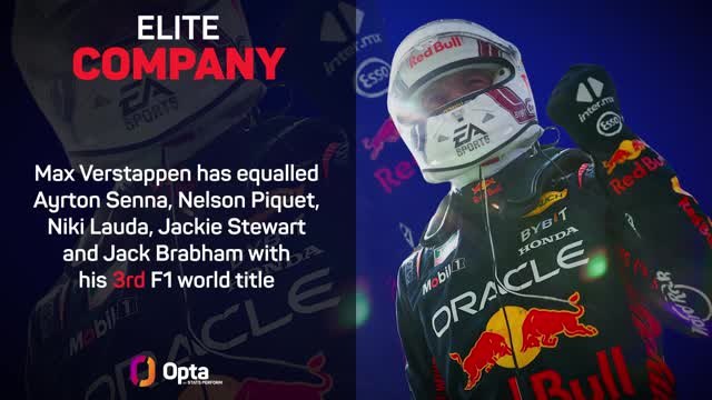 Max Verstappen's 2023 F1 world title in numbers