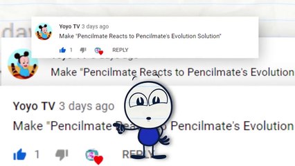 Pencilmate REACTS - Pencilmate's Evolution Solution _ Animation _ Cartoons _ Pencilmation!kids studio dailymotion channel!