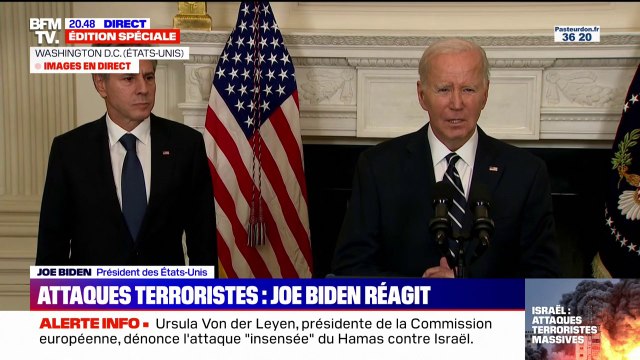 Opération déluge d'Al-Aqsa du Hamas sur Israël: Les États-Unis sont aux côtés d'Israël , affirme Joe Biden