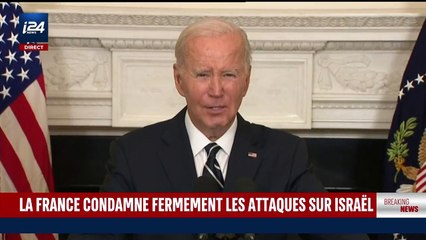 la parole ce soir pour réagir à l'attaque terroriste contre Israël : ""C'est une tragédie humaine terrible, ça me brise le coeur. Les Etats-Unis sont aux côtés d'Israël.