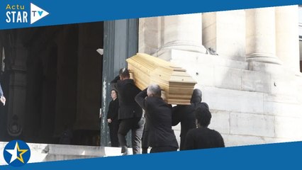 Obsèques de Catherine Lachens  Francis Huster, Nicole Caftan, Pierre Jean Chalençon et d'autres cél