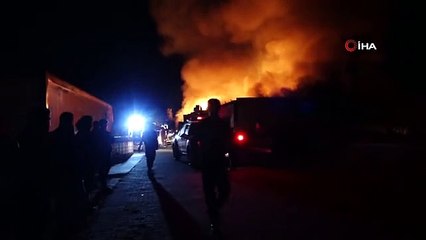 Kırklareli'nde Palet Fabrikasında Yangın Çıktı