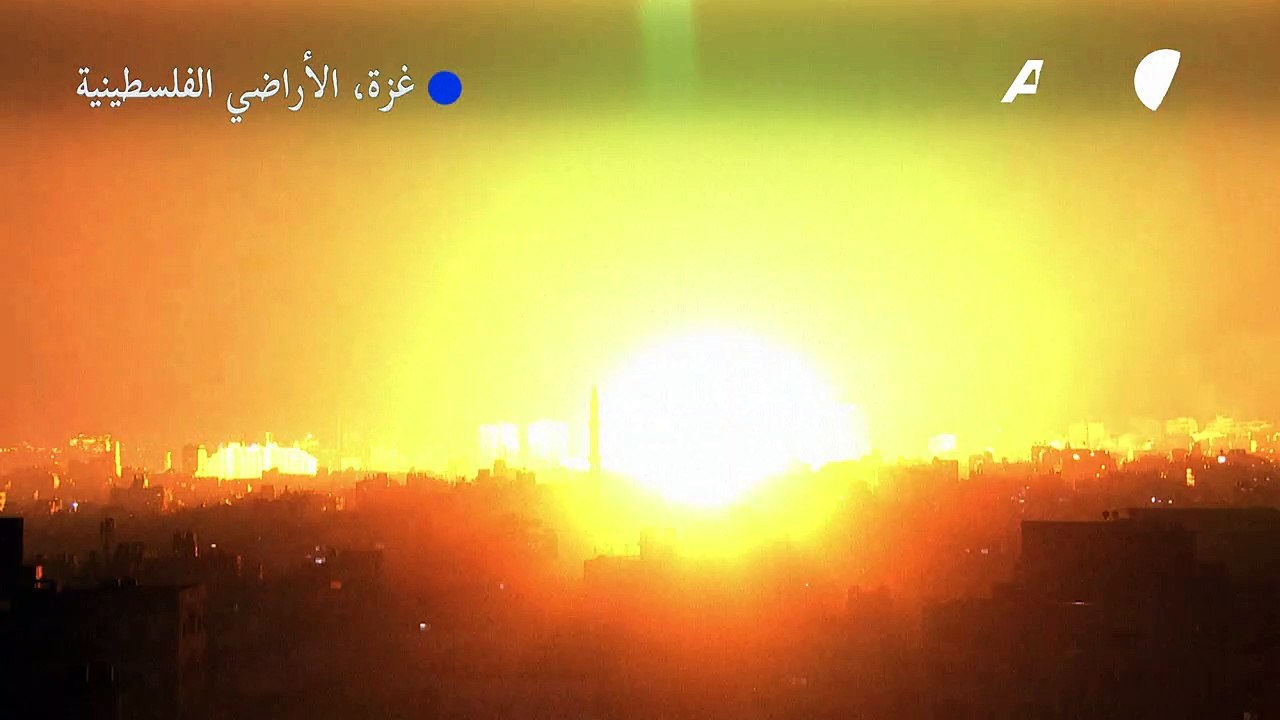 غارات إسرائيلية على مدينة غزة