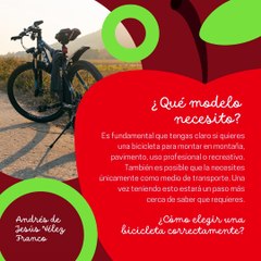 -ANDRÉS DE JESÚS VÉLEZ FRANCO- ¿CÓMO ELEGIR UNA BICICLETA CORRECTAMENTE? (PARTE 1) (@AndresdeJesus90)
