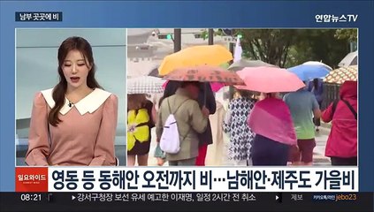 [일요와이드] 휴일 구름 많고 영동·제주 비…해안가 너울 주의