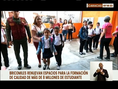 Caracas | Bricomiles renuevan centros educativos para garantizar el feliz regreso a clases