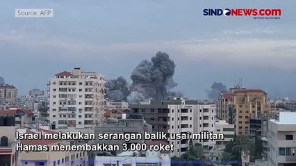 Roket Israel Serang Balik ke Gaza, 232 Orang Tewas