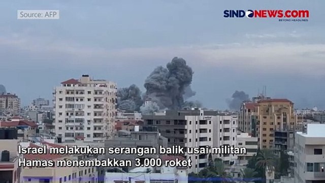 Roket Israel Serang Balik ke Gaza, 232 Orang Tewas