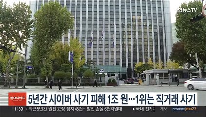 Скачать видео: 5년간 사이버사기 피해 1조원…1위는 직거래 사기