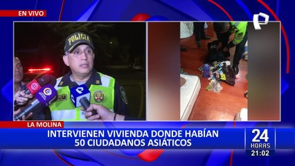 La Molina: intervienen vivienda y rescatan a 50 ciudadanos asiáticos