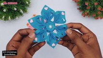 How to Make Christmas Snowflakes | Snowflakes Making Tutorial | DIY Christmas Tree Ornaments