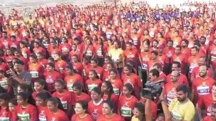 కరీంనగర్: కేబుల్ బ్రిడ్జిపై మారథన్ ను ప్రారంభించిన మంత్రి