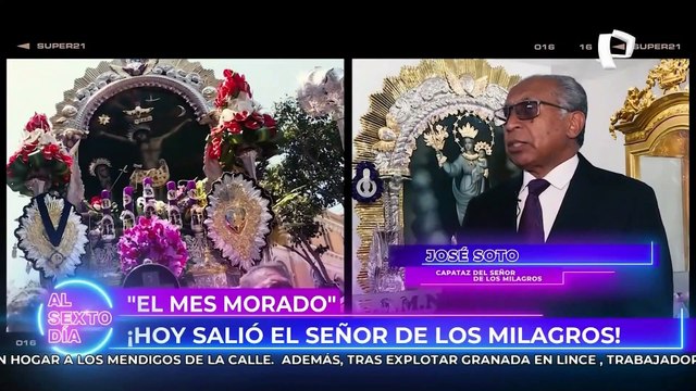 Señor de los Milagros: inicio el recorrido del Cristo Morado por Lima