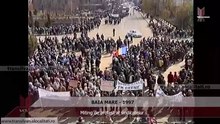BAIA MARE (1997) - Miting de protest al sindicatelor