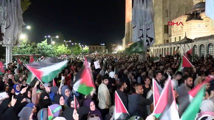 Yurdun dört bir yanında Filistin'e destek yürüyüşü yapıldı