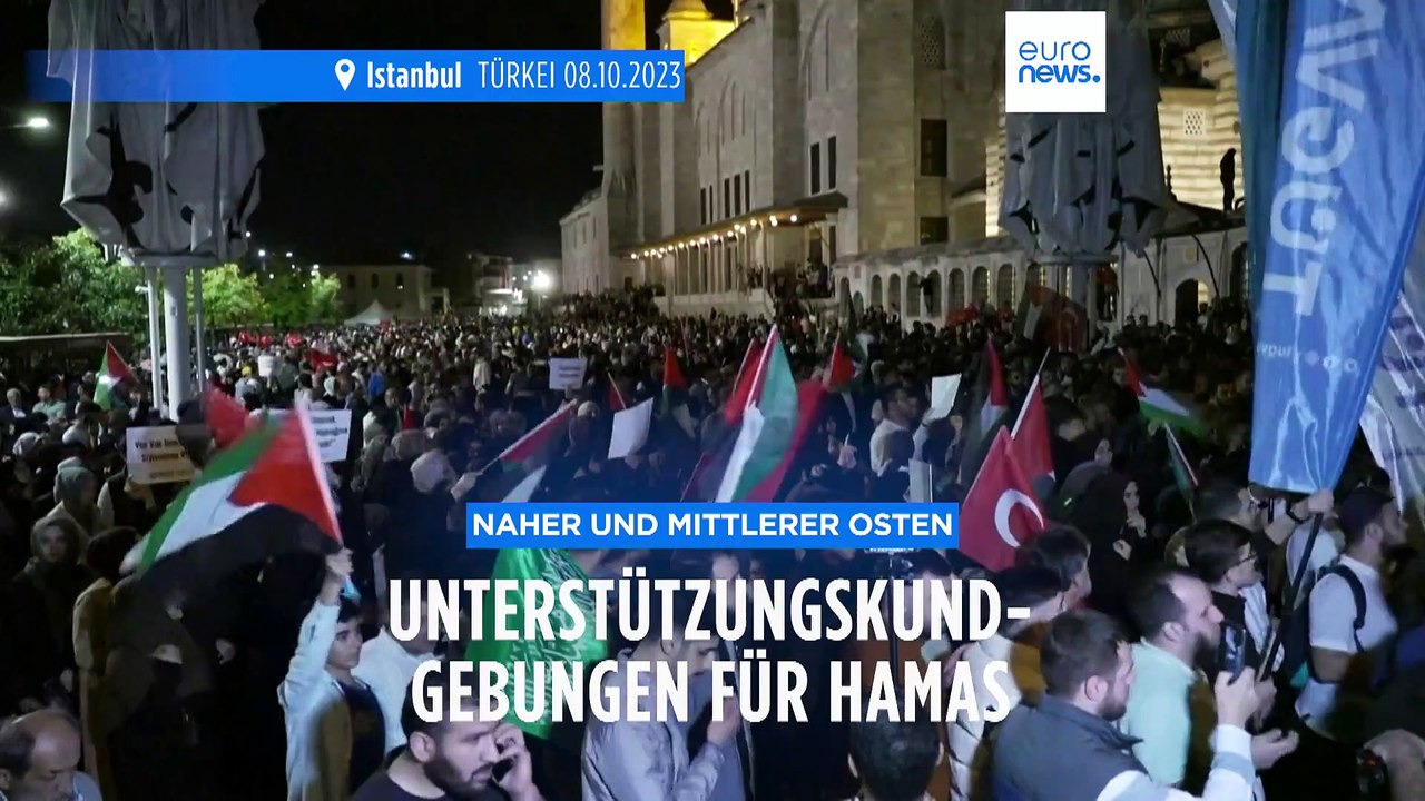 Naher und Mittlerer Osten: Unterstützungskundgebungen für die Hamas