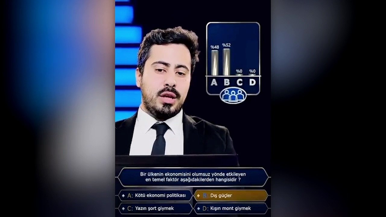 Erdoğan taklidinden 'Milyoner' videosu: B dış güçler, son kararım