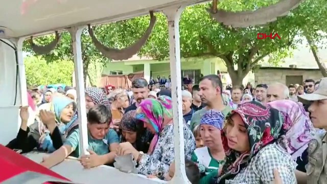Muğla'da kavşakta meydana gelen kazada hayatını kaybeden Uzman Çavuş Hatay'da defnedildi