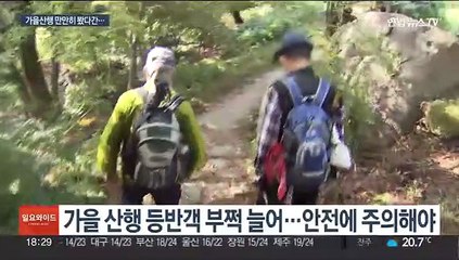 실족·산짐승…'위험천만' 가을산행 사고 주의보