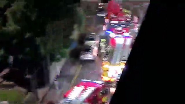 Major fire above shops in city centre tackled by fire engines