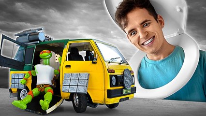 Epic Tmnt Limited Edition Unboxing Plus Skibidi-Style And Turtle Van Transformation!