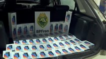 BPFron apreende 53 celulares contrabandeados durante fiscalização na rodovia BR-277