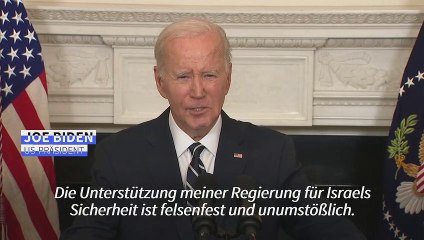 Biden: US-Unterstützung für Israel "felsenfest und unumstößlich"