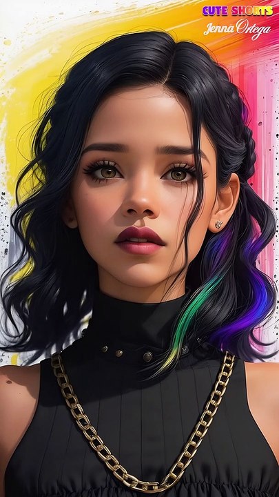  Young and Adorable Jenna Ortega's Halloween Art! ️ #WednesdayAddamsStyle