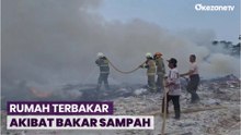 Dua Rumah di Kelapa Gading Hangus Terbakar Akibat Pembakaran Sampah