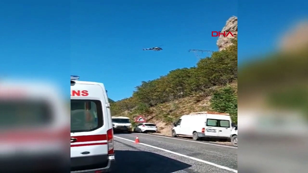 11 personnes, dont 4 enfants, ont été blessées dans l'accident au cours duquel deux voitures sont entrées en collision frontale à Tunceli.