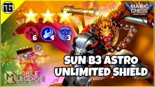 SUN BINTANG 3 ASTRO UNLIMITED SHIELD MAGIC CHESS Mobile Legends: Bang Bang