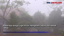 Jarak Pandang Warga Terbatas karena Kabut Asap Tebal