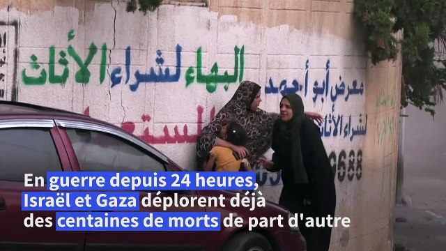 Israël et Gaza en guerre: des centaines de morts, de nombreux Israéliens capturés