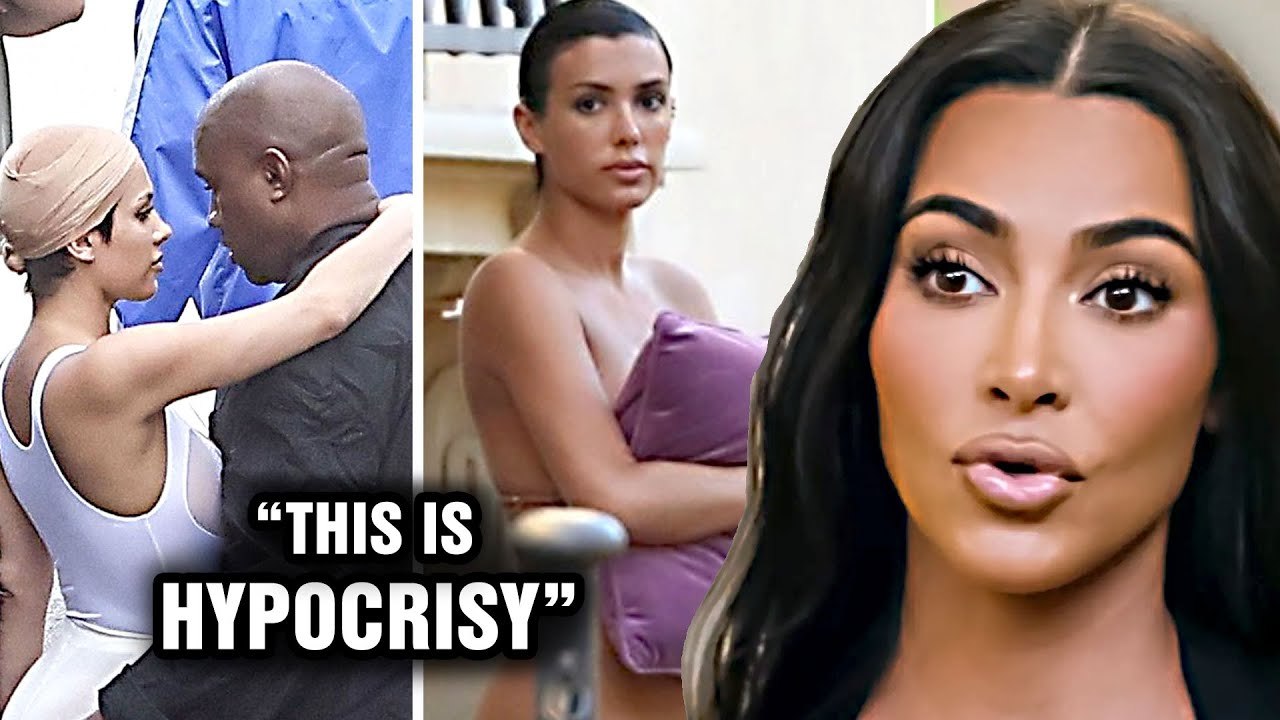Kanye Is A _Hypocrite_ For Shaming Kim While Showing Off His Wife