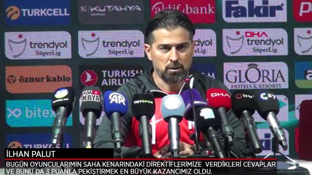 İlhan Palut: Maçı tutabildik ve çok güzel bir dakikada zorlayarak iyi bir gol attık.
