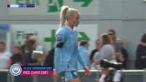 Alex Greenwood sent off for time-wasting against Chelsea